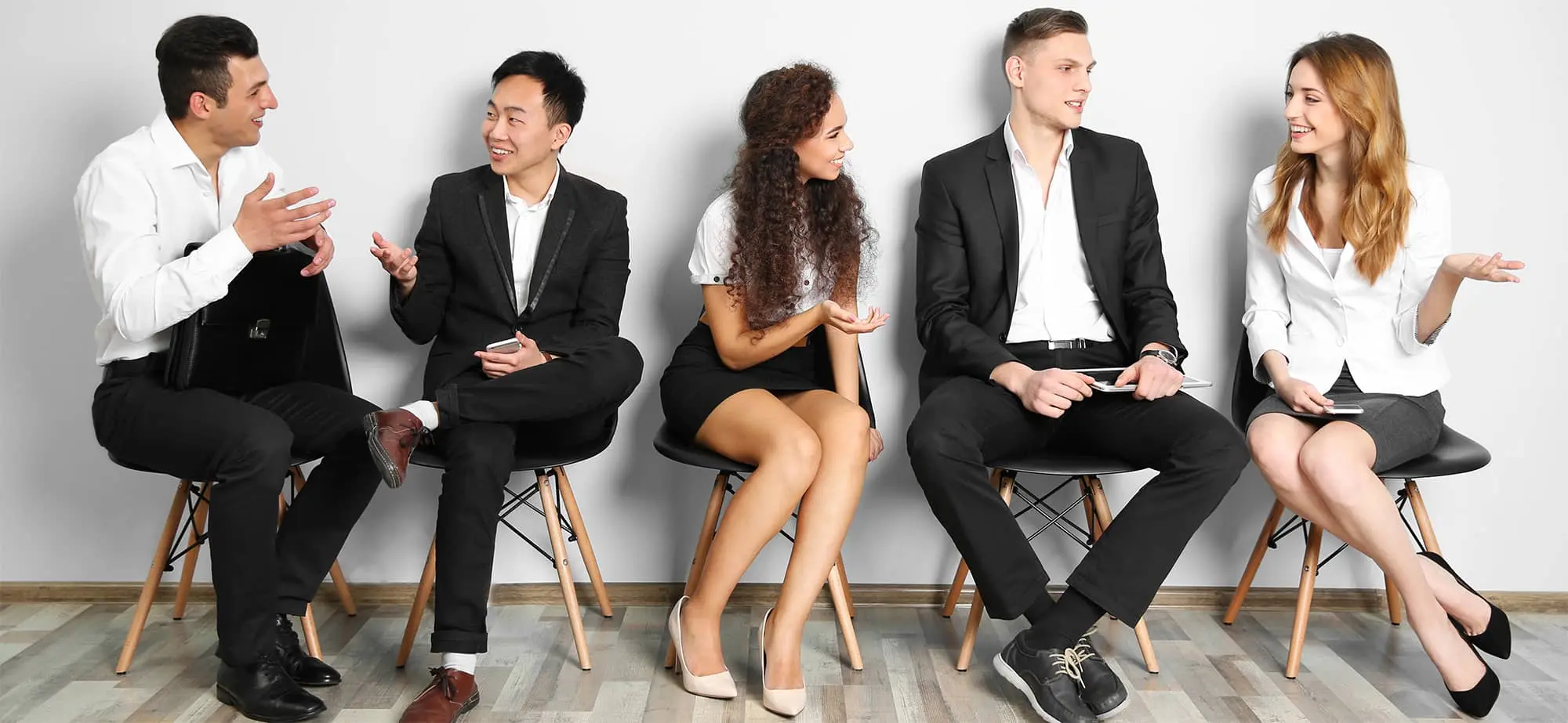 people applying for job