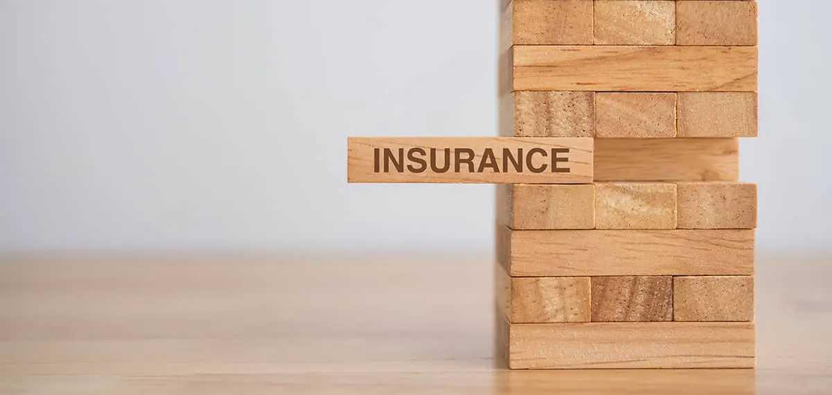 blocks with insurance word