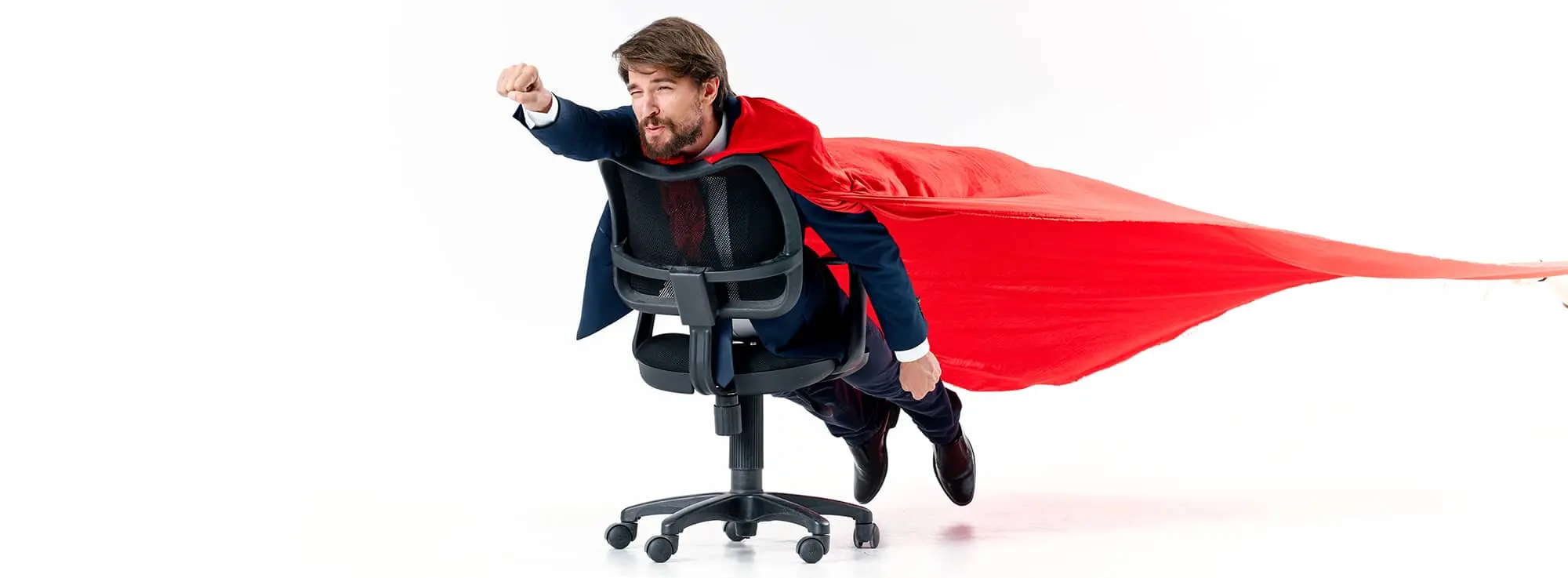 super man wearing suit