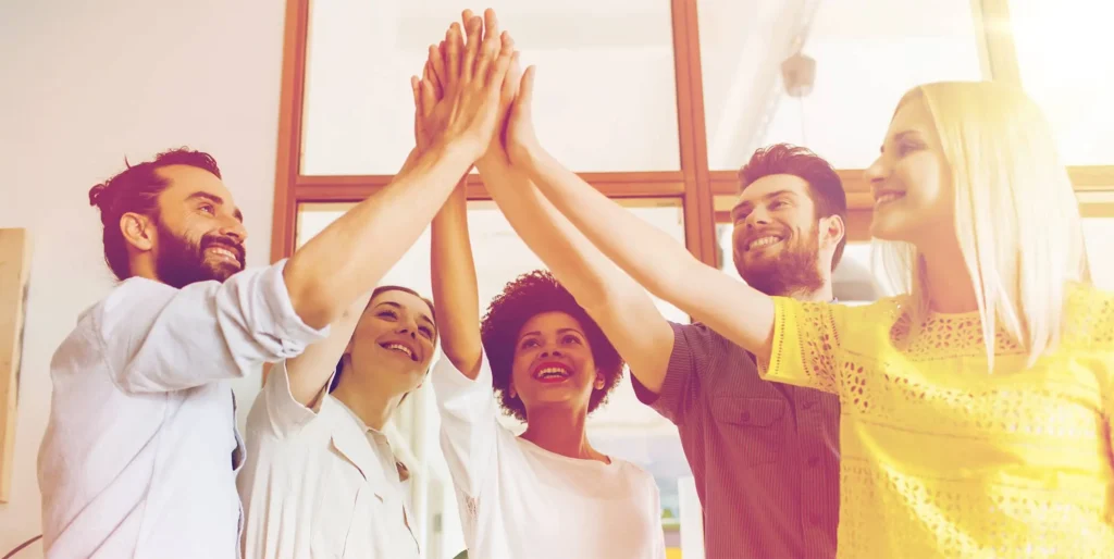 Employees successful with teamwork
